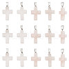 Unicraftale 16Pcs Religion Natural Rose Quartz Pendants G-UN0001-08B-1