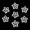 Transparent Glass Bead Caps GLAA-N001-07-1