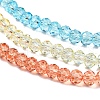 Transparent Painted Glass Beads Strands X1-DGLA-A034-T3mm-A13-4