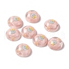 Transparent Resin Cabochons RESI-G034-B07-1