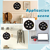 Flat Round ABS Wall Mounted Brooch Organizer Display Boards AJEW-WH0554-84A-6