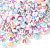 White Opaque Acrylic Beads MACR-YW0001-20C-3