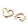 PVD Vacuum Plating 304 Stainless Steel Heart Linking Rings STAS-R130-08G-2