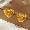 Stylish Stainless Steel Heart Stud Earrings TR6731-2