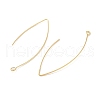 Brass Hoop Earring Findings KK-H503-25G-2