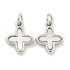 Brass with Sea Shell Charms KK-Q820-15P-1