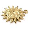 Ion Plating(IP) 304 Stainless Steel Pendants STAS-B075-10G-04-2