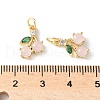Brass Micro Pave Cubic Zirconia Pendants KK-A252-35G-3