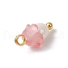 Flower Acrylic Charms PALLOY-JF03588-05-5