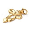 Bowknot 304 Stainless Steel Pendant Decorations STAS-G352-17G-2