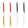 FIBLOOM 4 Pairs 4 Colors Faux Suede Tassel Earrings EJEW-FI0003-10-8