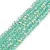 Baking Painted Transparent Glass Beads Strands DGLA-A034-J4mm-B10-1