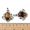 Natural Tiger Eye Pendants G-M434-04P-22-3