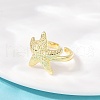 Ocean Theme Brass Cuff Rings RJEW-C135-01G-01-3