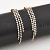 304 Stainless Steel Clear Cubic Zirconia Tassel Stud Earrings EJEW-Z094-01E-G-2