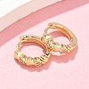 Heart Brass Micro Pave Clear Cubic Zirconia Hoop Earrings EJEW-Z102-30G-2