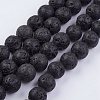 Natural Lava Rock Beads Strands G-F436-12mm-1