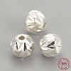 925 Sterling Silver Beads STER-S002-09-6mm-3