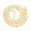 Baking Painted Transparent Glass Beads Strands DGLA-N011-4mm-02-2
