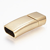 304 Stainless Steel Magnetic Clasps with Glue-in Ends X-STAS-F130-09G-1