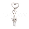 Angel Glass Pendant Decorations HJEW-JM02767-4