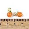 Brass Enamel Pendants KK-H072-18G-03-3