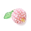 Glass Seed Beaded Berry Fruit Pendants PALLOY-MZ00729-02-3