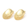 Real 18K Gold Plated Brass Stud Earrings EJEW-G382-10A-G-2