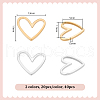 Unicraftale 40Pcs 2 Colors Brass Linking Rings KK-UN0003-30-5