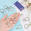 SUNNYCLUE 12Pcs Alloy Swivel Clasp FIND-SC0010-10P-3