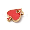 Brass Enamel Charms KK-Q098-25G-A01-2