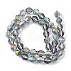 Electroplate Glass Beads Strands EGLA-L045-H-HP02-2