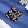 Tibetan Style Filigree Links TIBEP-EA166YKG-AB-LF-4
