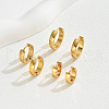 3 Pairs Vintage Smooth Brass Hoop Earring Sets MK3125-2-3