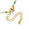 Brass Chain Necklace Making KK-K337-13G-07-3