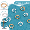 SUPERFINDINGS 10Pcs 2 Colors Electroplating Brass Pendant Cabochon Settings KK-FH0007-83-6