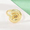 Ocean Theme Brass Cuff Rings RJEW-C135-01G-11-2