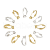 Brass Clip-on Earring Converters Findings KK-TA0007-21-1