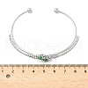 Aloy Rhinestone Cuff Bangles BJEW-H206-03P-3