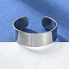 Non-Tarnish 304 Stainless Steel Cuff Rings X-STAS-T045-22A-P-4