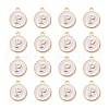 Golden Plated Alloy Charms X-ENAM-S118-01P-2