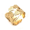 304 Stainless Steel Adjustable Open Cuff Rings for Women RJEW-U060-03E-G-2