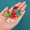 5Pcs 5 Color Electroplate K9 Glass Pendants EGLA-SZ0001-34-3