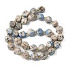 Natural Sesame Jasper Dyed Beads Strands G-U023-A08-01-3