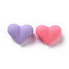Rubberized Style Acrylic Beads SACR-P018-08M-2