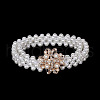 Alloy Crystal Rhinestone & Plastic Imitation Pearl Beaded Waist Belly Chains for Women FS-WG4F3BE-04-1