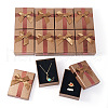 Rectangle Paper Necklace & Finger Ring Storage Boxes CON-TAC0014-08C-2