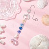 Glass Round & Octagonal Beads Hanging Suncatchers HJEW-JM03444-1