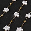 Ion Plating(IP) 304 Stainless Steel Flower Link Chains CHS-H034-03G-04-1