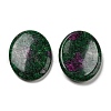 Mother's Day Gifts Natural Ruby Worry Stone for Anxiety Therapy G-B036-01O-2